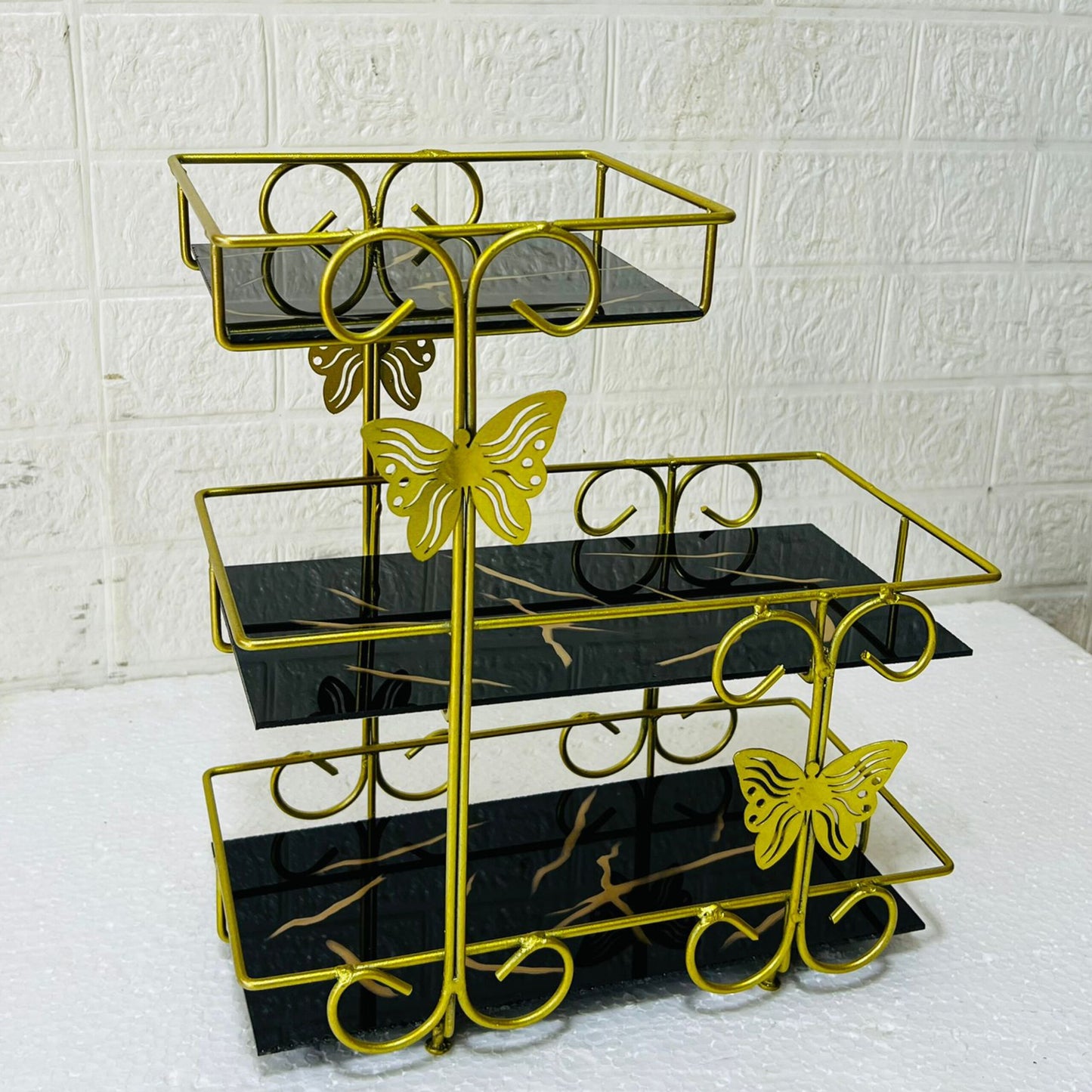 Butterfly Golden Glow Cosmetic Shelf By Araish Khana