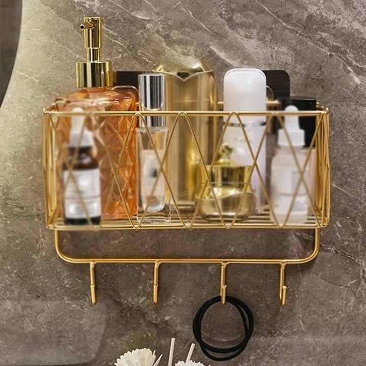 Multipurpose Wall-Mounted Storage Rack Space-Saving Organizer by Araish Khana