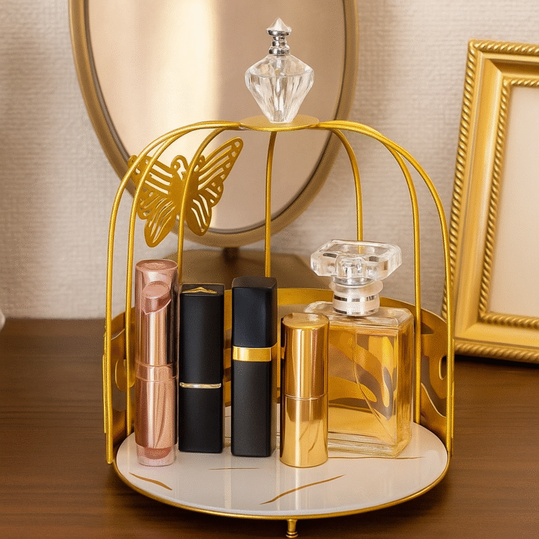 Butterfly Design Cosmetics Cage Organizer By Araish Khana